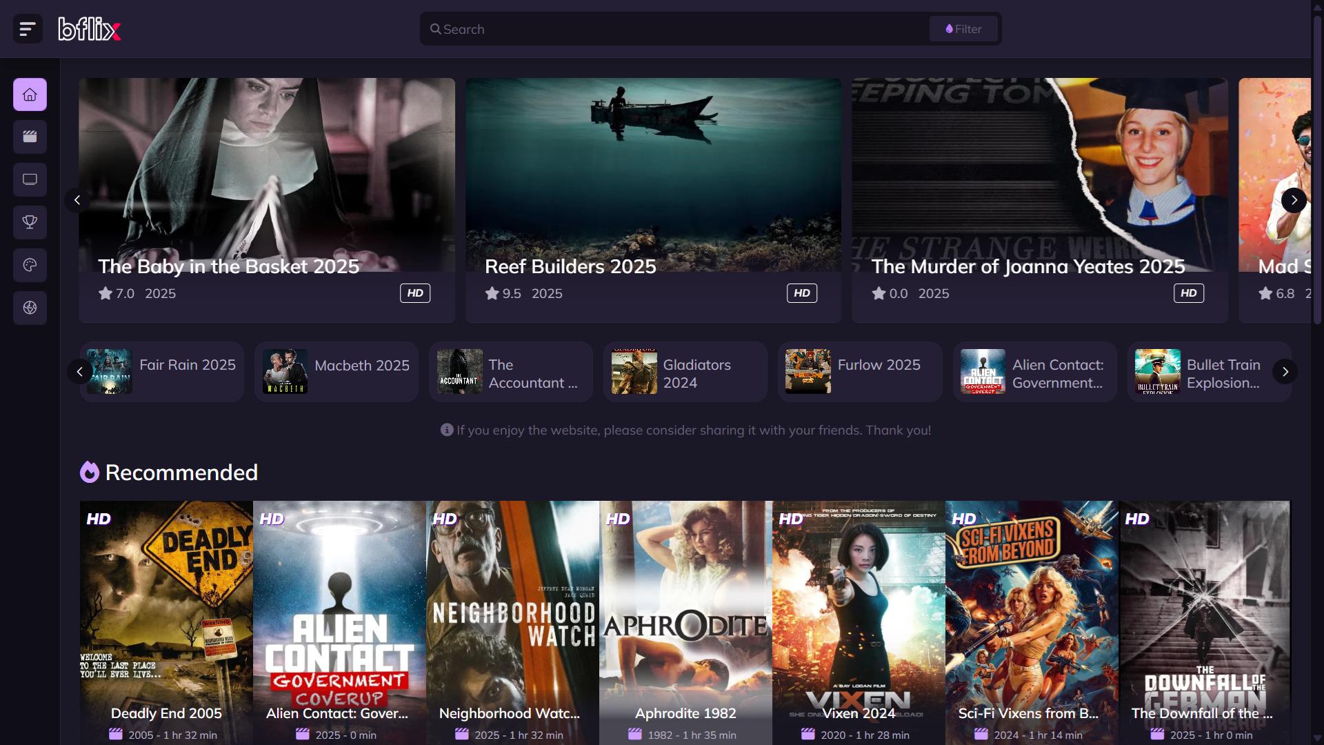BFlix - Automated Movies and TV Series PHP Script